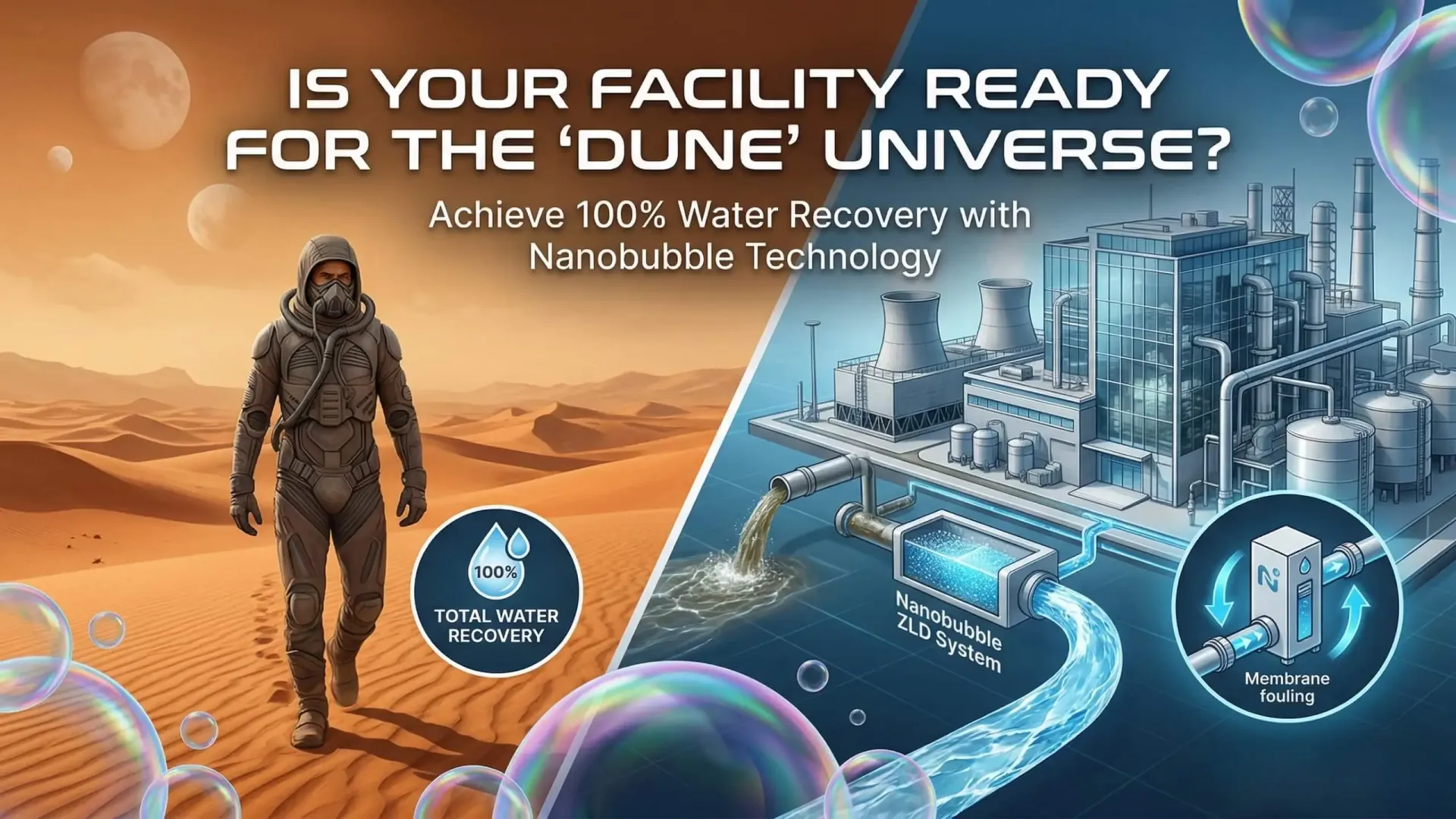 Is Your Facility Ready for the Dune Universe? 100% Water Recovery with Nanobubble Technology